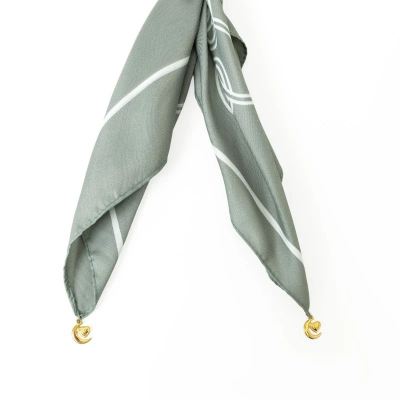 LOLLIPOPS - SATEEN SQUARE SCARF KAKI