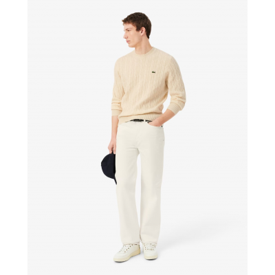 LACOSTE - PULL COTON UNI COL ROND