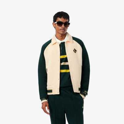 LACOSTE - FRENCH MADE BADGE ACCENT BOMBER
