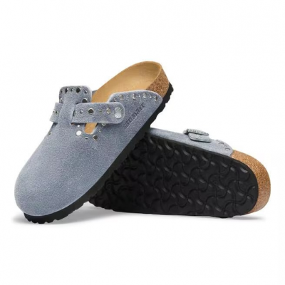 BIRKENSTOCK - BOSTON RIVET LEVE STONE BLUE
