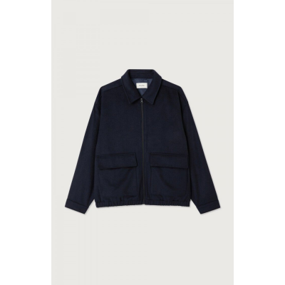 AMERICAN VINTAGE - VESTE BOULE ML COL CHEMISE ZIPPEE