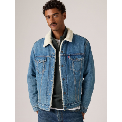 LEVIS - TYPE 3 SHERPA TRUCKER WASHED AWAY SHERPA