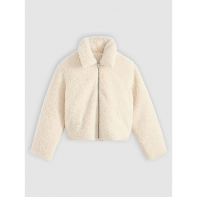 LEVIS - DALY SHERPA JACKET WHITE SWAN POLYESTER