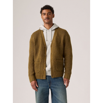LEVIS - MAMMOTH CARDIGAN FOXTROT BROWN CARDIGAN