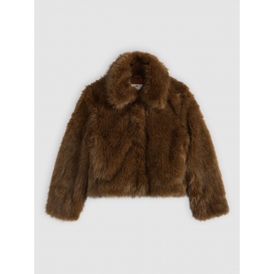 LEVIS - LANEY FAUX FUR JACKET DOWNTOWN BROWN POL