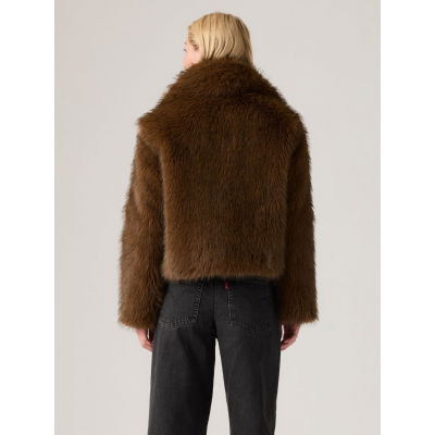 LEVIS - LANEY FAUX FUR JACKET DOWNTOWN BROWN POL