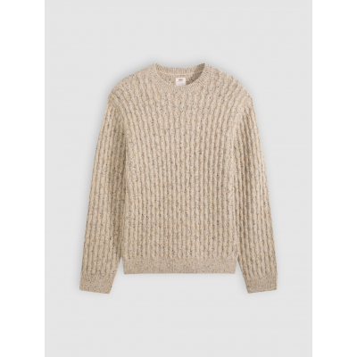 LEVIS - PRESIDIO CREW NEPS BRINDLE SWEATER CABLE