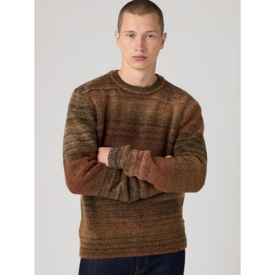 LEVIS - PRESIDIO CREW BOUCLE COFFEE SWEATER BOUC