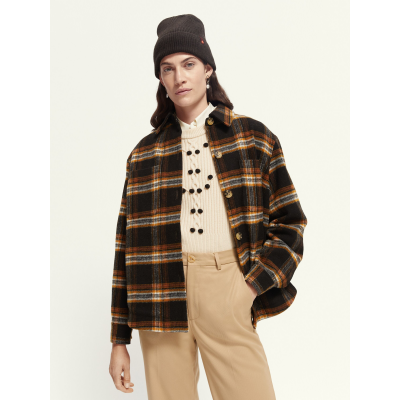 CHECKED SHIRT JACKET