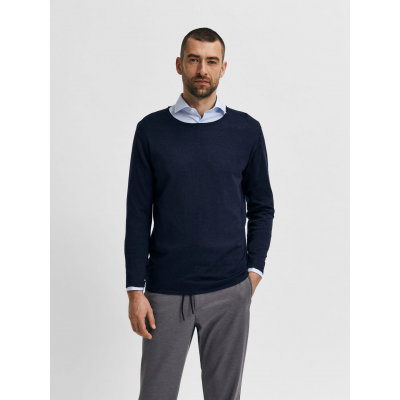 NOOS SLHROME LS KNIT CREW NECK B