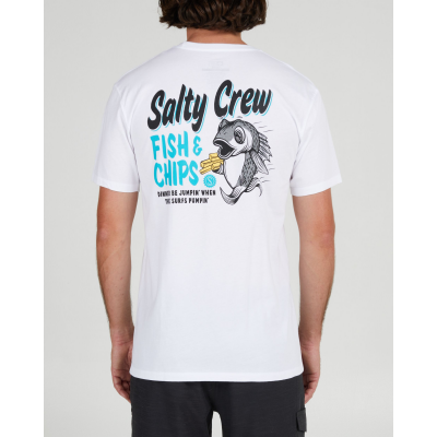 SALTY CREW - FISH AND CHIPS PREM SS TEE