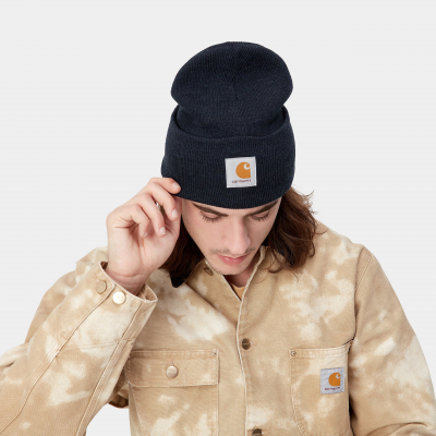 CARHARTT WIP - ACRYLIC WATCH HAT - DARK NAVY HEATHER