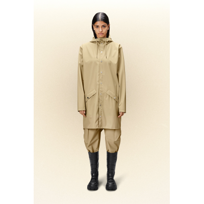 RAINS - LONG JACKET W3 - BEIGE