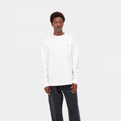 CARHARTT - L/S CHASE T-SHIRT - BLANC