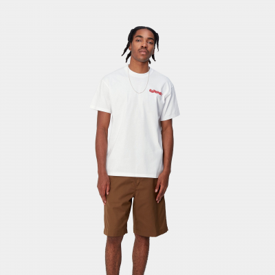 CARHARTT WIP - S/S FAST FOOD T-SHIRT - WHITE / RED
