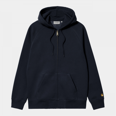 CARHARTT WIP - HOODED CHASE JACKET - DARK NAVY / GOLD