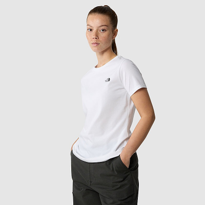 THE NORTH FACE - W S/S SIMPLE DOME SLIM TEE - BLANC
