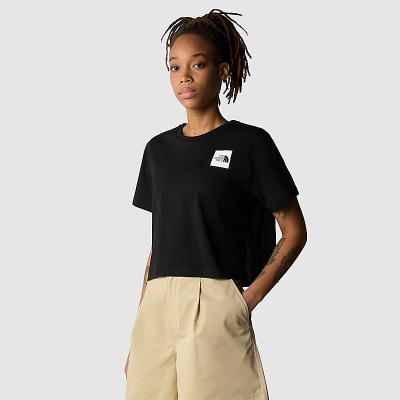 THE NORTH FACE - W S/S CROPPED FINE TEE - NOIR