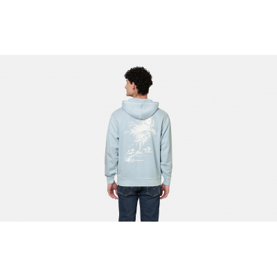 LEVIS - RELAXED GRAPHIC PO BRIN PALM TREE HOODIE - BLANC