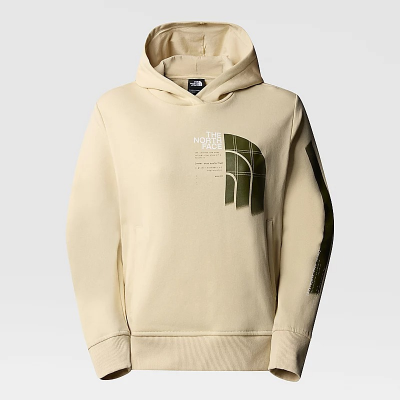 THE NORTH FACE - W GRAPHIC HOODIE 3 - BEIGE