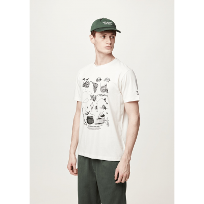 PICTURE - D&S ROD TEE - NATURAL WHITE