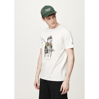 PICTURE - D&S FISHERFISH TEE - NATURAL WHITE