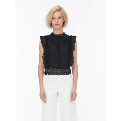 ONLY - ONLKARO S/L LACE TOP NOOS WVN