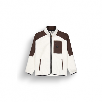 PICTURE - QUILCHENA ZIP FLEECE - BLANC