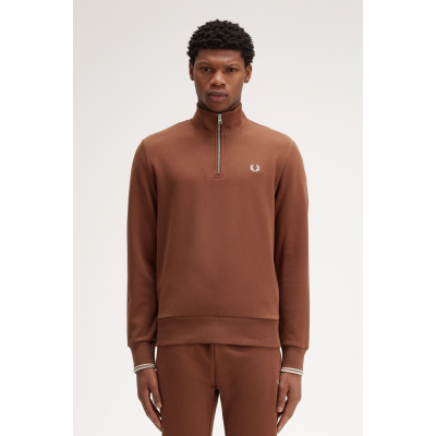 FRED PERRY - HALF ZIP SWEATSHIRT