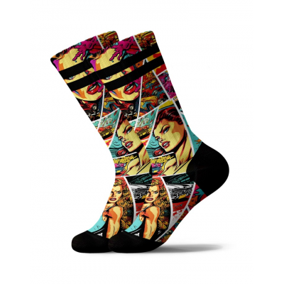 PULL IN - SOCKS LONGBADGIRL - MULTICOLORE