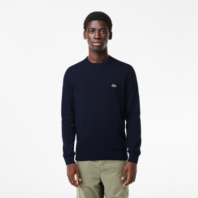 LACOSTE - PULL COTON UNI COL ROND