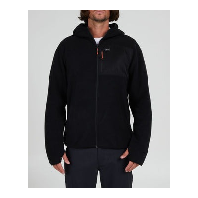 FISH ON HOOD FLEECE - NOIR