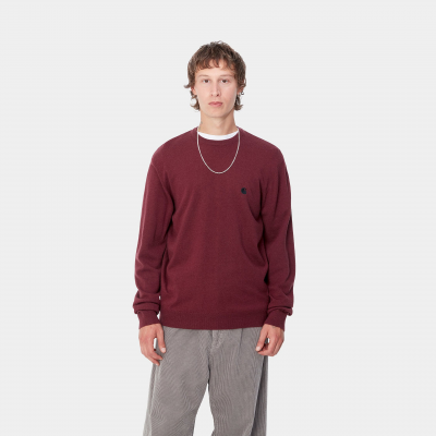 CARHARTT WIP - MADISON SWEATER - ROUGE