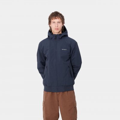 CARHARTT WIP - HOODED SAIL JACKET - BLEU