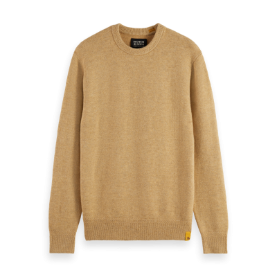 SCOTCH AND SODA - SOFT KNIT REGULAR FIT SWEATER - BEIGE