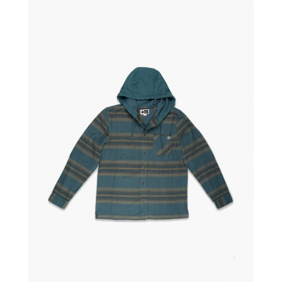 OUTBACK HOODED FLANNEL - BLEU