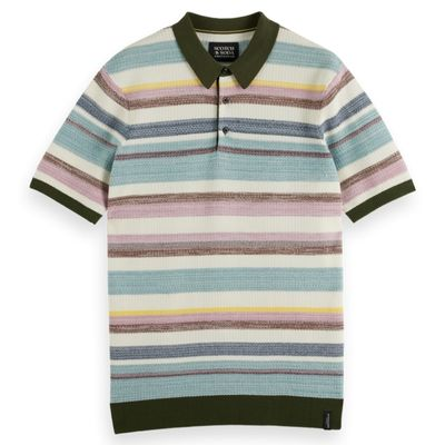 SCOTCH AND SODA - STRUCTURE KNITTED POLO