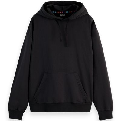 SCOTCH AND SODA - LOOSE FIT BACK ARTWORK HOODIE - NOIR