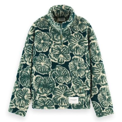 SCOTCH AND SODA - POLAR FLEECE ZIP SWEATSHIRT - VERT