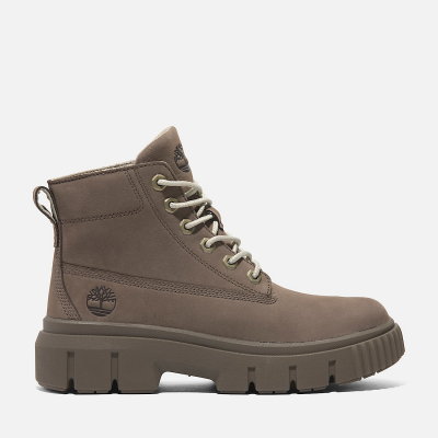 TIMBERLAND - GREYFIELD MID LACE UP BOOT MEDIUM BROWN NUBUCK - MARRON