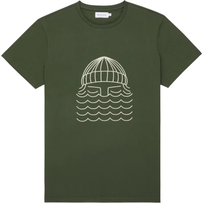 BASK IN THE SUN - TO THE SEA TEE SHIRT - FOREST