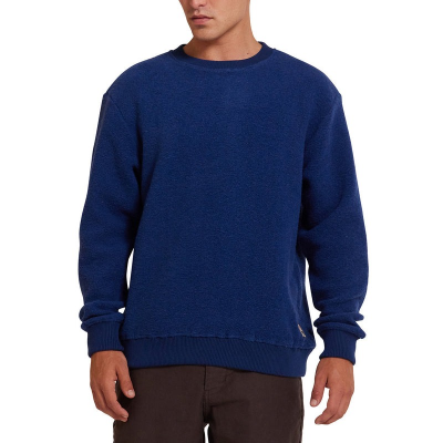 DEUX EX MACHINA - REO TEXTURED FLEECE - BLEU