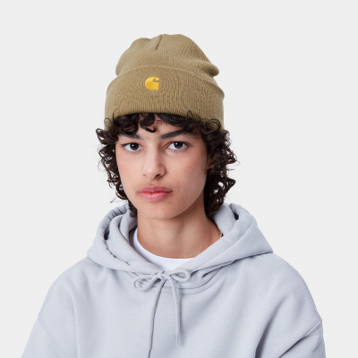 CARHARTT WIP - CHASE BEANIE - MARRON