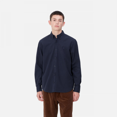 CARHARTT WIP - L/S BOLTON SHIRT - AIR FORCE BLUE