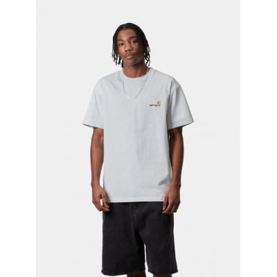 CARHARTT WIP - S/S AMERICAN SCRIPT T-SHIRT - GRIS