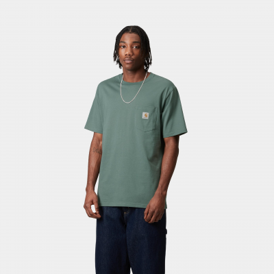 CARHARTT WIP - S/S POCKET T-SHIRT - BLEU