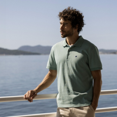 FAGUO - LUMIGNY POLO COTTON - GRIS