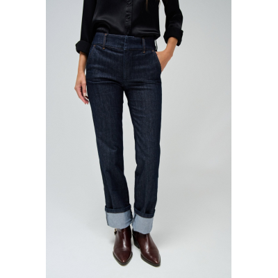 SALSA - SECRET CHINO DROIT DENIM - BLEU