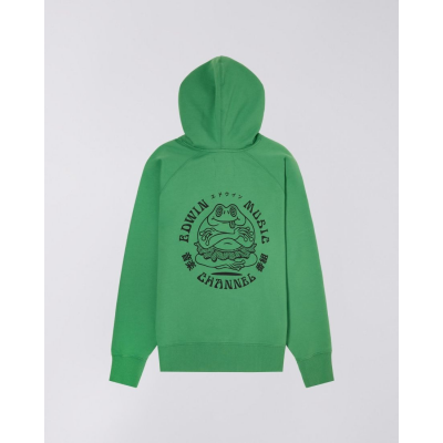 EDWIN - EDWIN MUSIC CHANNEL HOODIE SWEAT - VERT