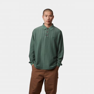 CARHARTT - L/S MORRISON RUGBY SHIRT - VERT